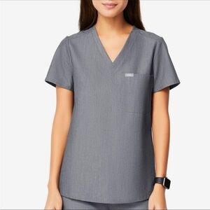 FIGS Set Catarina Top & Zamora Cargo Pant Set – Gray (XS / XSP)